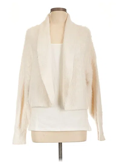Pre-owned By Anthropologie Cardigan Sweater In Ivory