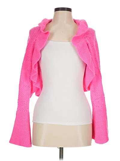 Pre-owned By Anthropologie Cardigan Sweater In Pink