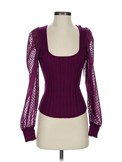 By Anthropologie Cardigan Sweater In Purple