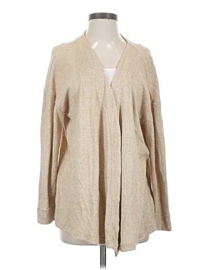 Pre-owned By Anthropologie Cardigan Sweater In Tan