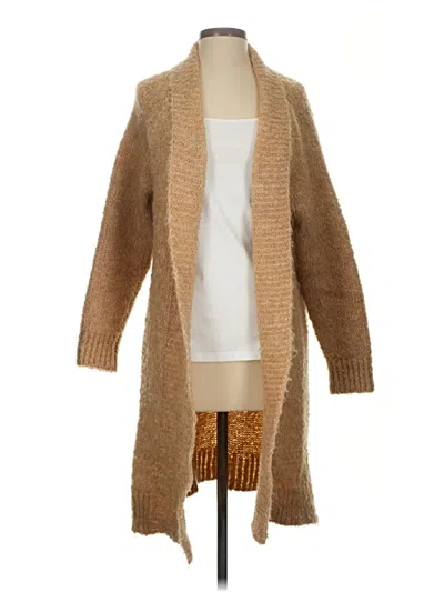 Pre-owned By Anthropologie Cardigan Sweater In Tan