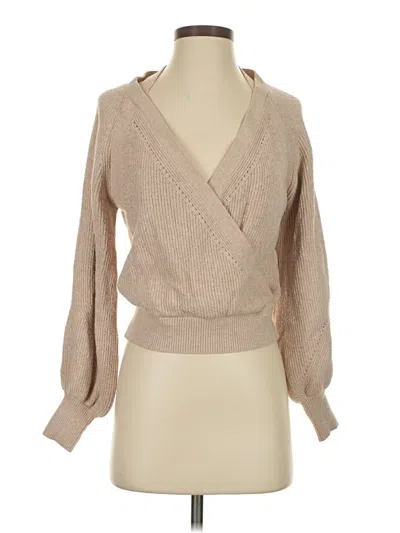 Pre-owned By Anthropologie Cardigan Sweater In Tan