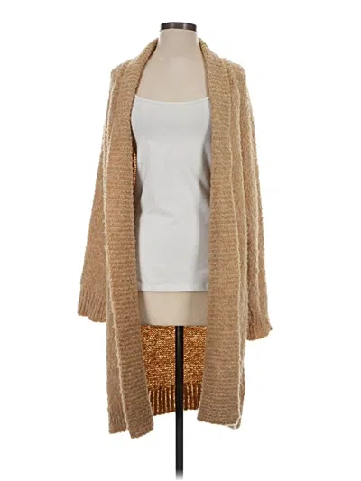 Pre-owned By Anthropologie Cardigan Sweater In Tan