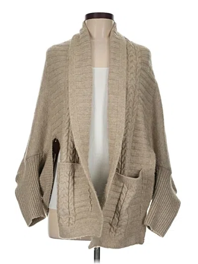 Pre-owned By Anthropologie Cardigan Sweater In Tan