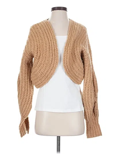 Pre-owned By Anthropologie Cardigan Sweater In Tan
