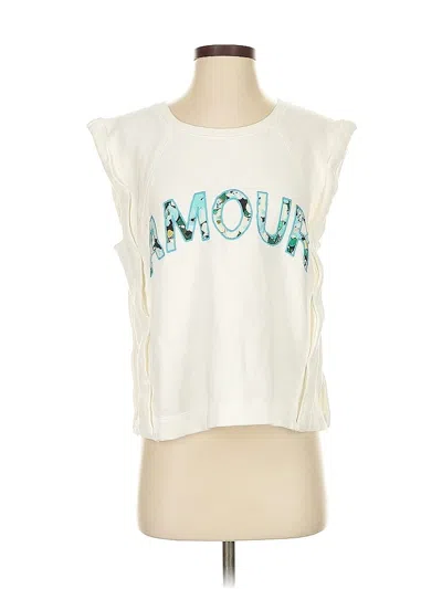 Pre-owned By Anthropologie Cardigan Sweater In White