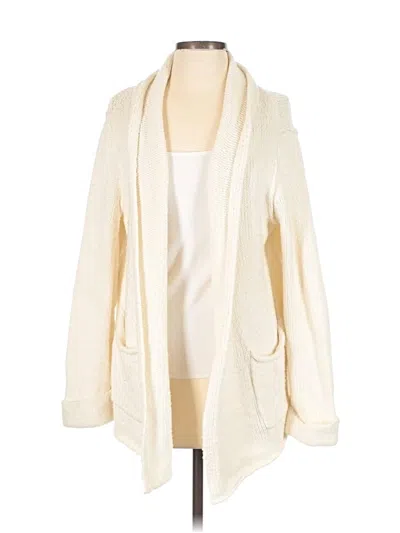 Pre-owned By Anthropologie Cardigan Sweater In White