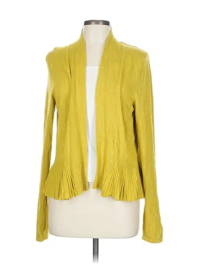 Pre-owned By Anthropologie Cardigan Sweater In Yellow