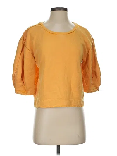 Pre-owned By Anthropologie Cardigan Sweater In Yellow