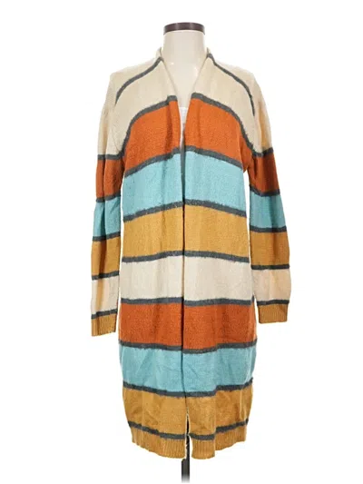Pre-owned By Anthropologie Cardigan Sweater In Yellow