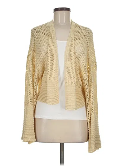 Pre-owned By Anthropologie Cardigan Sweater In Yellow