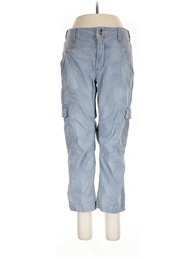 Pre-owned By Anthropologie Cargo Pants In Blue