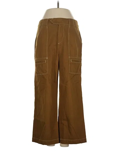 Pre-owned By Anthropologie Cargo Pants In Brown