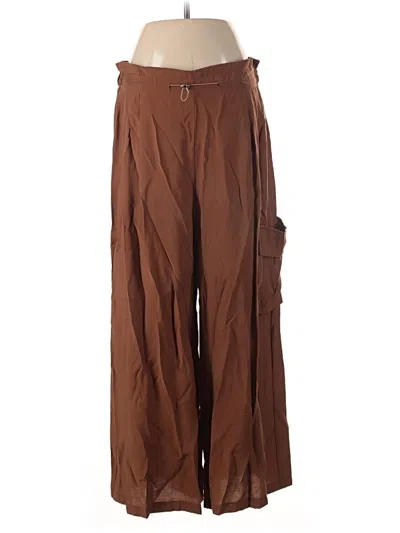 Pre-owned By Anthropologie Cargo Pants In Brown