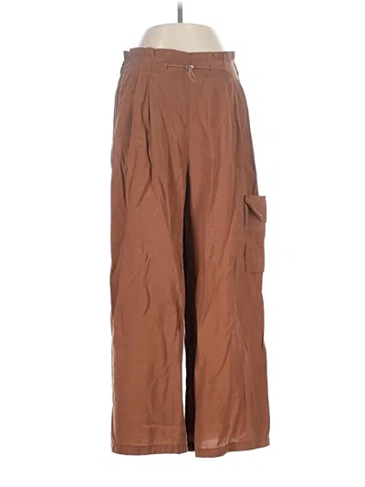 Pre-owned By Anthropologie Cargo Pants In Brown