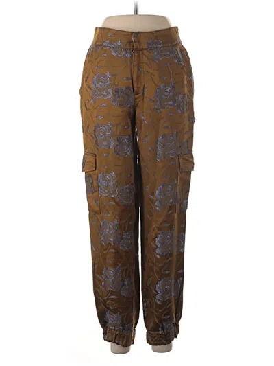 Pre-owned By Anthropologie Cargo Pants In Brown