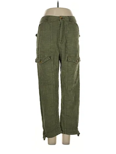 Pre-owned By Anthropologie Cargo Pants In Green