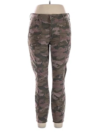 Pre-owned By Anthropologie Cargo Pants In Green