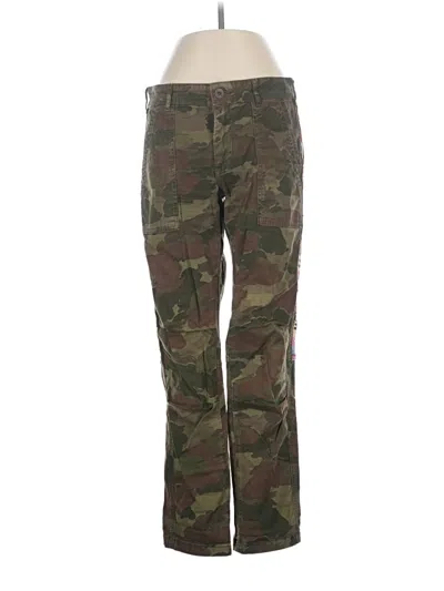 Pre-owned By Anthropologie Cargo Pants In Green