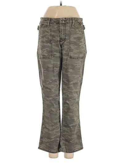 Pre-owned By Anthropologie Cargo Pants In Green