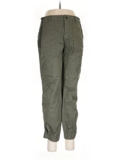 Pre-owned By Anthropologie Cargo Pants In Green