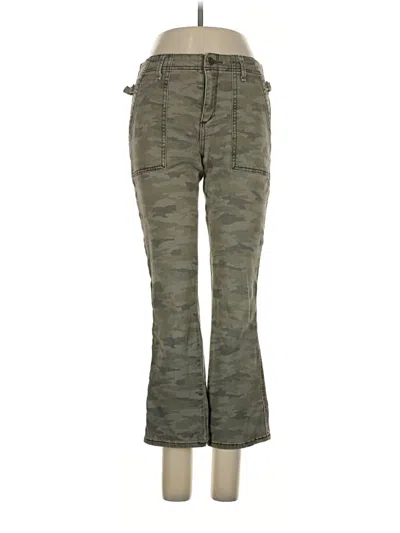 Pre-owned By Anthropologie Cargo Pants In Green