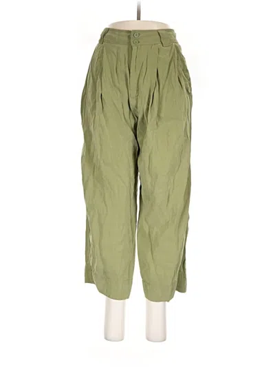 Pre-owned By Anthropologie Cargo Pants In Green