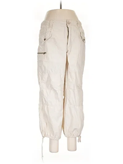 Pre-owned By Anthropologie Cargo Pants In Ivory