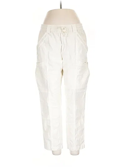 Pre-owned By Anthropologie Cargo Pants In Ivory