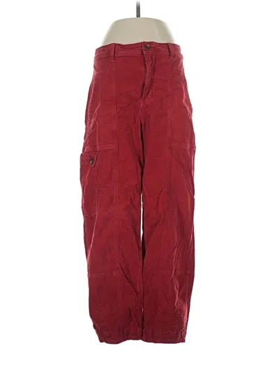 Pre-owned By Anthropologie Cargo Pants In Red