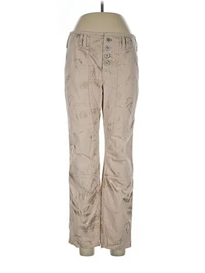 Pre-owned By Anthropologie Cargo Pants In Tan