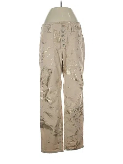 Pre-owned By Anthropologie Cargo Pants In Tan