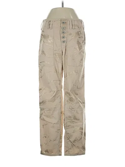 Pre-owned By Anthropologie Cargo Pants In Tan