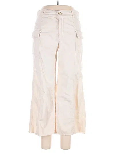 Pre-owned By Anthropologie Cargo Pants In White