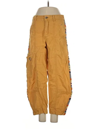 Pre-owned By Anthropologie Cargo Pants In Yellow
