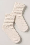 By Anthropologie Cashmere Crew Socks In White