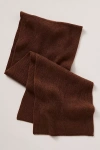 By Anthropologie Cashmere Ribbed Scarf In Brown