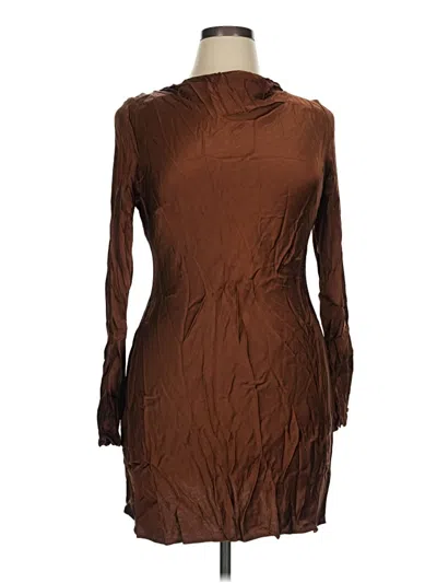 Pre-owned By Anthropologie Casual Dress In Brown