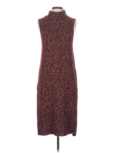 Pre-owned By Anthropologie Casual Dress In Burgundy