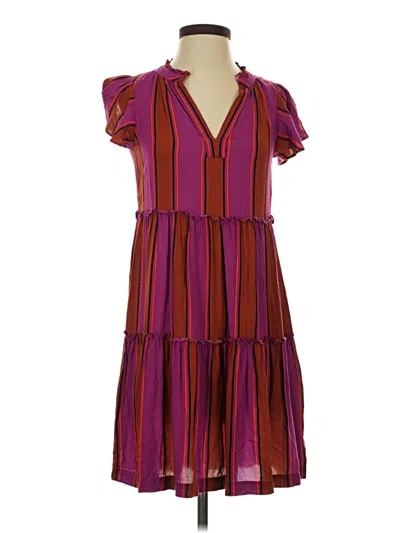 Pre-owned By Anthropologie Casual Dress In Burgundy