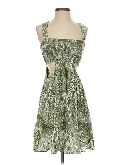 Pre-owned By Anthropologie Casual Dress In Green