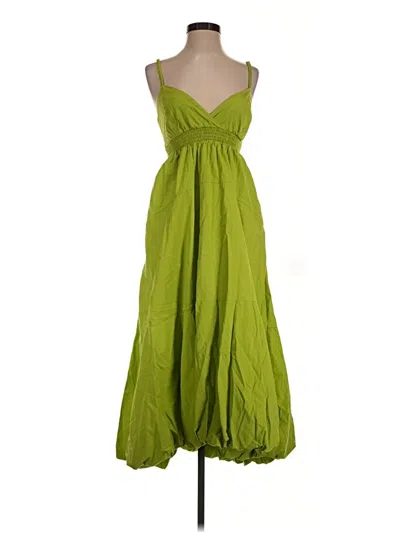Pre-owned By Anthropologie Casual Dress In Green