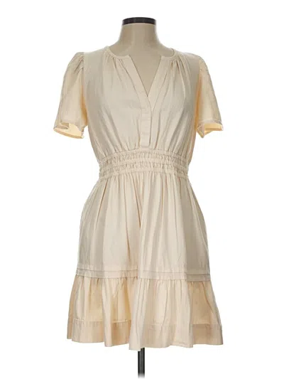 Pre-owned By Anthropologie Casual Dress In Ivory