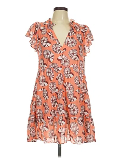 Pre-owned By Anthropologie Casual Dress In Orange