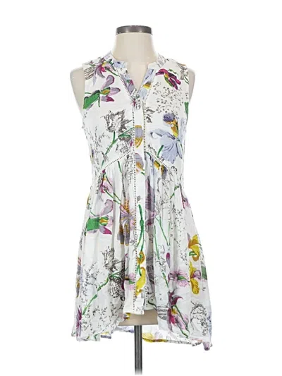 Pre-owned By Anthropologie Casual Dress In White