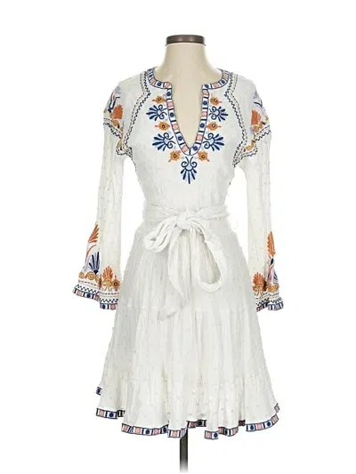 Pre-owned By Anthropologie Casual Dress In White