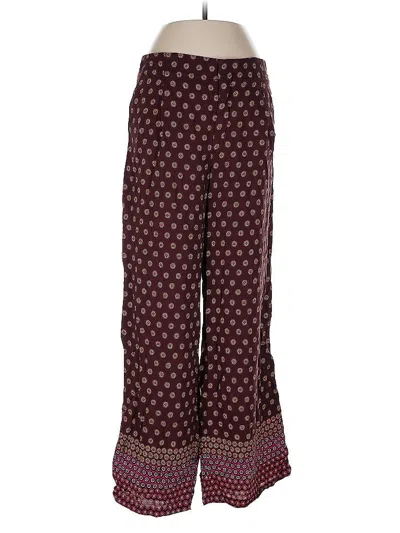Pre-owned By Anthropologie Casual Pants In Burgundy