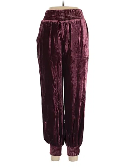 Pre-owned By Anthropologie Casual Pants In Burgundy