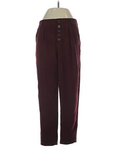 Pre-owned By Anthropologie Casual Pants In Burgundy