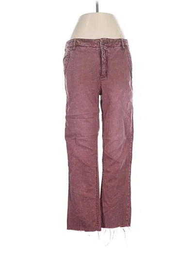 Pre-owned By Anthropologie Casual Pants In Burgundy